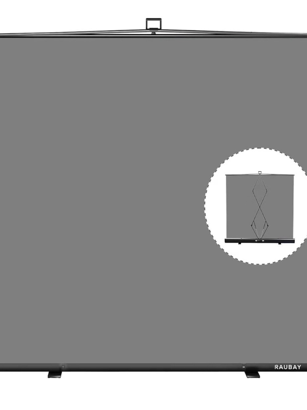RAUBAY Collapsible Gray Backdrop – New